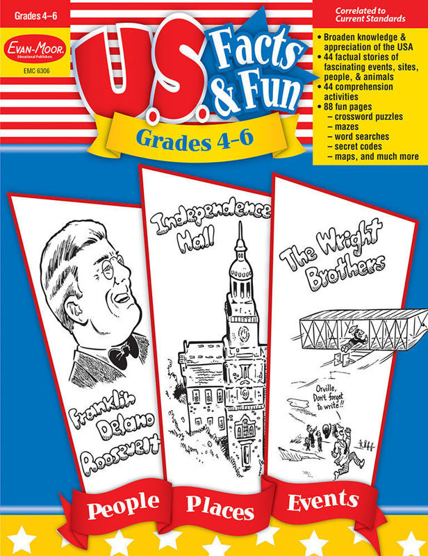 U.S. Facts & Fun, Grades 4-6 - Teacher Reproducibles