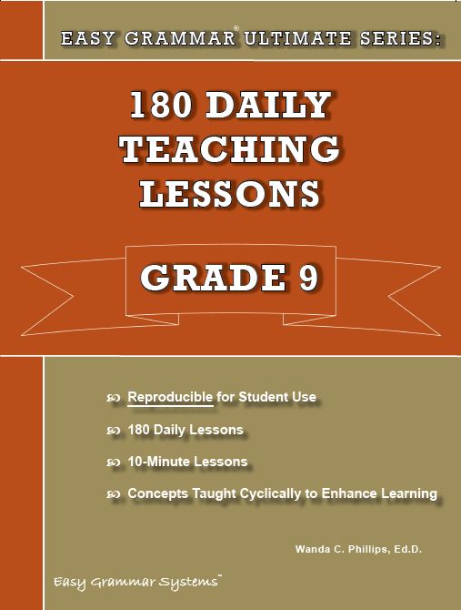 Easy Grammar® Ultimate Series: 180 Daily Teaching Lessons Grade 9 Teacher Edition
