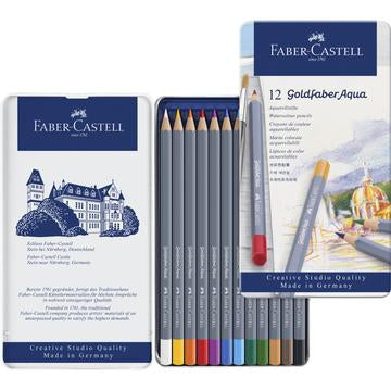 Goldfaber Aqua Watercolor Pencils - Tin of 12