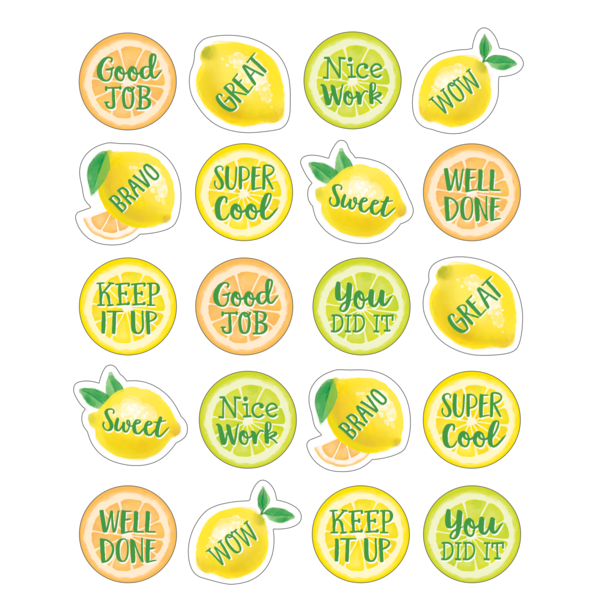 Lemon Zest Stickers (Teacher Created Resources)