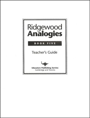 Ridgewood Analogies Book 5 Teacher's Guide (Limited Quantities)