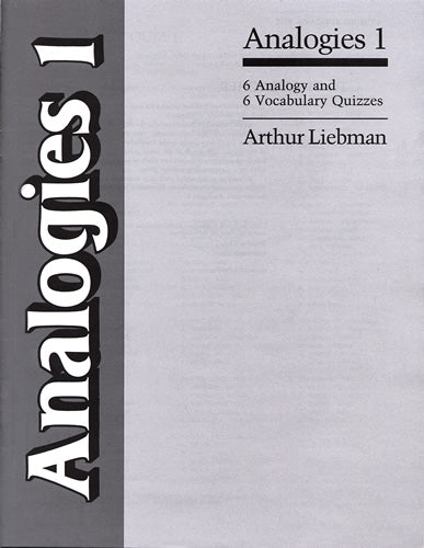 Analogies 1-6 Vocabulary & Analogy Quizzes (Limited Quantities)