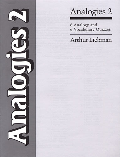 Analogies 2 - 6 Vocabulary & Analogy Quizzes (Limited Quantities)