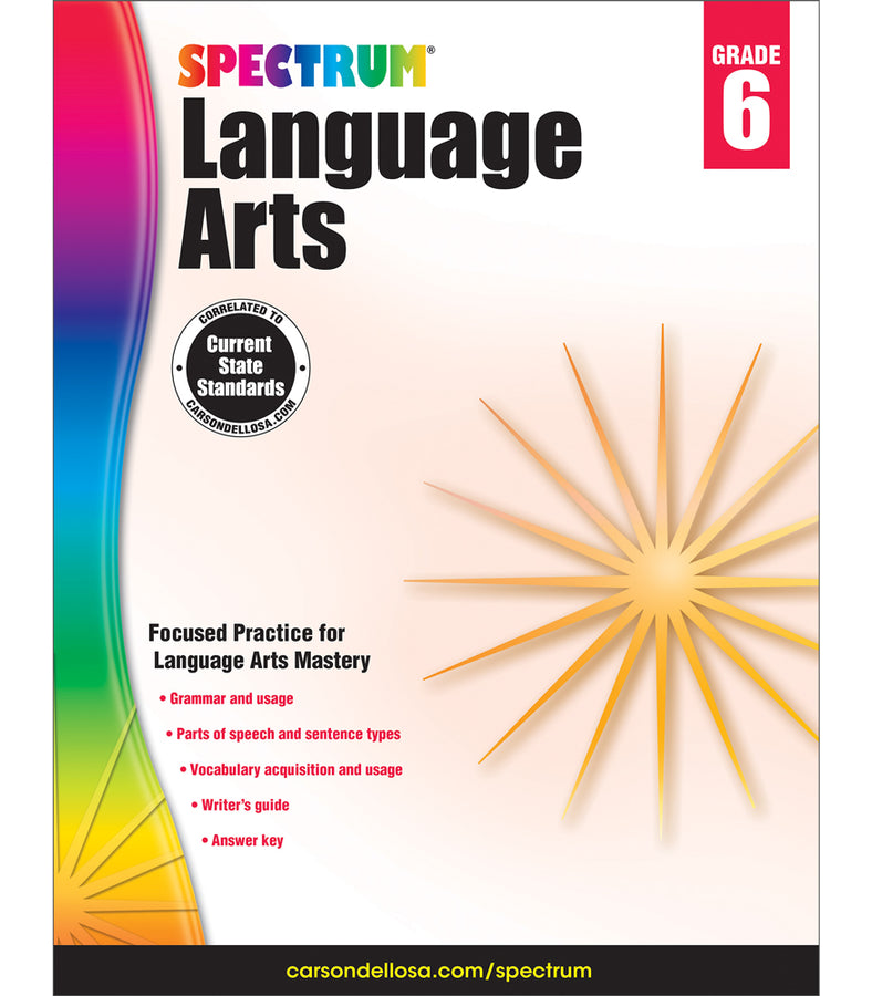 Spectrum Language Arts Grade 6