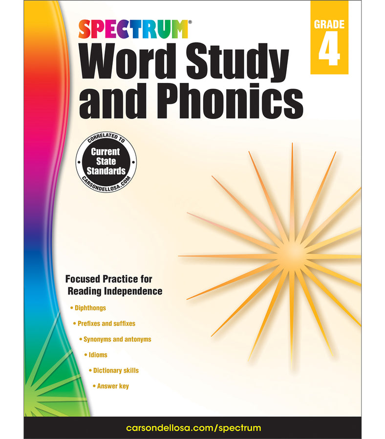 Spectrum Word Study and Phonics Grade 4