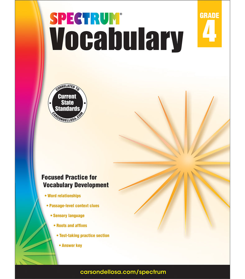 Spectrum Vocabulary Grade 4