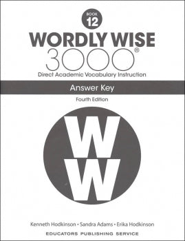 Wordly Wise 3000 Answer Key Grade 12 (4th Edition)