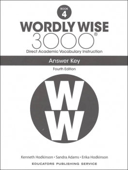Wordly Wise 3000 Answer Key Grade 4 (4th Edition)