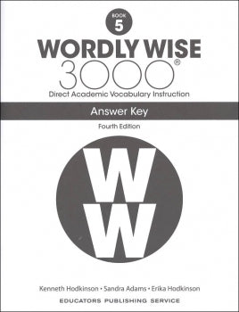 Wordly Wise 3000 Answer Key Grade 5 (4th Edition)