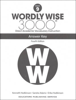 Wordly Wise 3000 Answer Key Grade 9 (4th Edition)