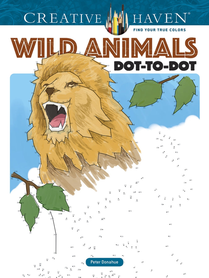 Creative Haven Wild Animals Dot-to-Dot Coloring Book
