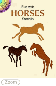 Fun With Horses Little Activity Pre-Cut Stencil Book