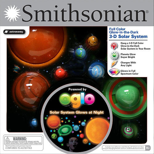 Smithsonian 3D Hanging Glow in the Dark Solar System