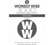 Wordly Wise 3000 Answer Key Grade 2 (4th Edition)