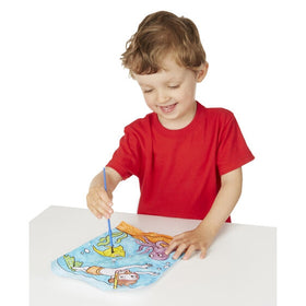 My First Paint With Water Kids' Art Pad With Paintbrush - Pirates, Space, Construction, and More - Melissa and Doug