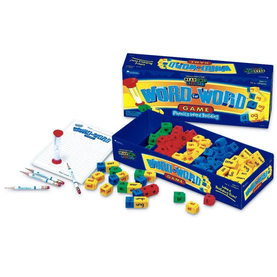 Reading Rods Word for Word Game: Phonics Word Building