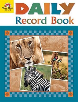 Daily Record Book Safari Edition