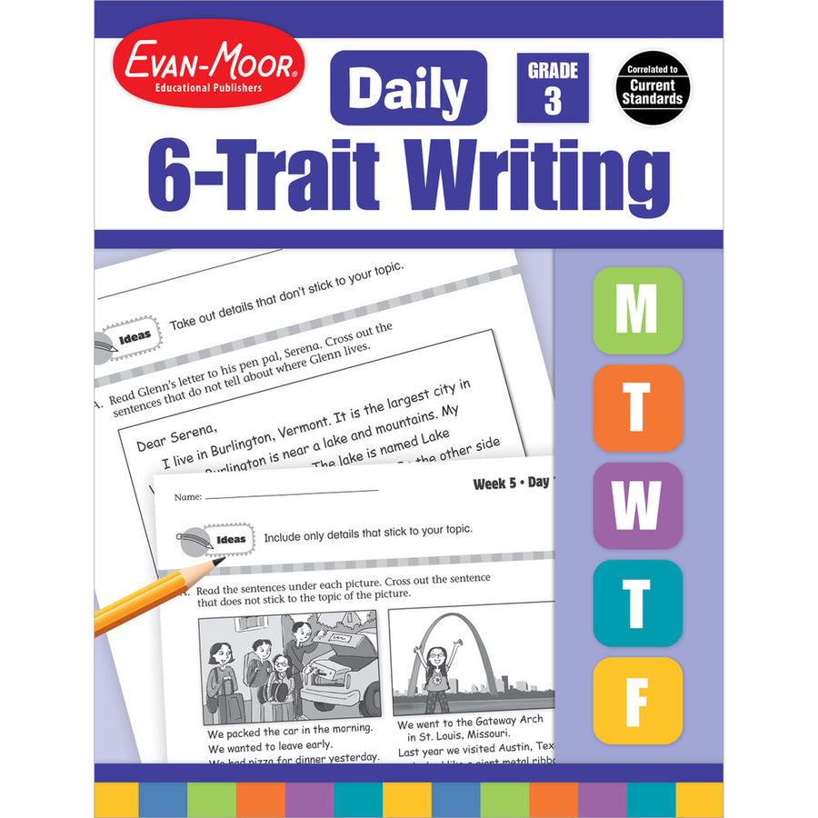 Daily 6-Trait Writing, Teacher Resource Book Grade 3 Paperback