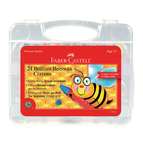 Brilliant Beeswax Crayons in Storage Case (Set of 24)