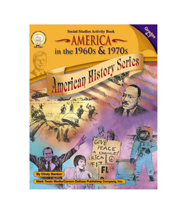 American History Series: America in the 1960s & 1970s Resource Book Grade 4-7 Paperback