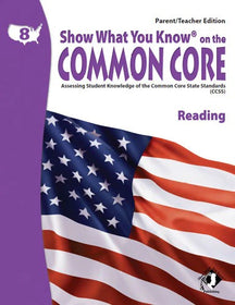 Show What You Know on the Common Core Flash Cards Reading Grade 8