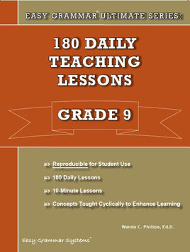 Easy Grammar Ultimate Series: 180 Daily Teaching Lessons Grade 9 Teacher Edition