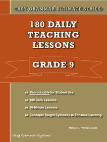 Easy Grammar® Ultimate Series: 180 Daily Teaching Lessons Grade 9 Teacher Edition