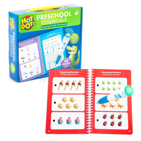 Hot Dots® Preschool Essentials Reading & Math Workbook