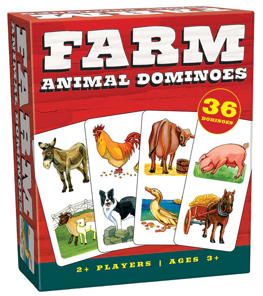 Farm Animal Dominoes Matching Game