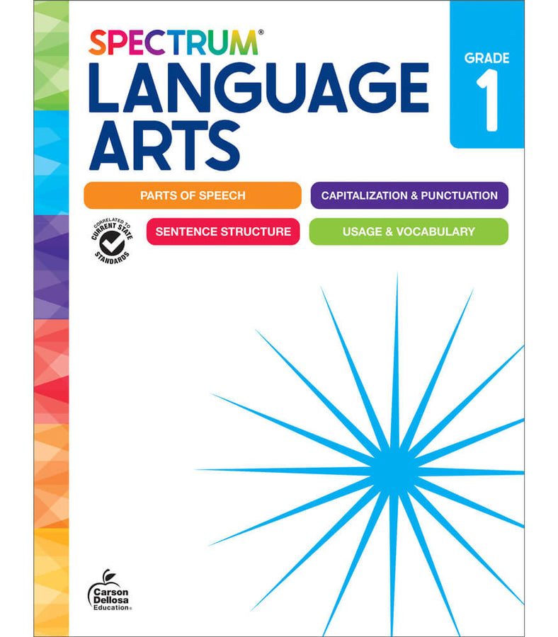 Spectrum Language Arts Workbook Grade 1 Paperback