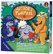 Learning Well Games: Author's Purpose, Animal Adventures Blue Level RL 3.5-5.0