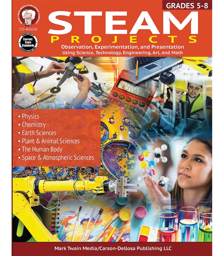 STEAM Projects Workbook Grade 5-8 Paperback