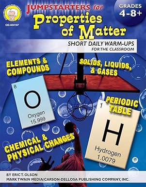 Jumpstarters for Properties of Matter Grades 4-8+
