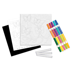 Color by Number Bloomin Butterflies