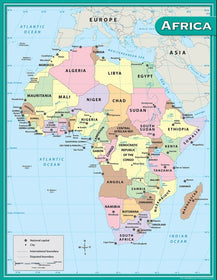 Africa Map Chart (Teacher Created Resources)