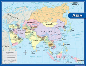 Asia Map Chart (Teacher Created Resources)