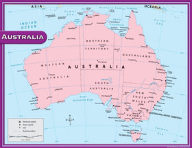 Australia Map Chart (Teacher Created Resources)