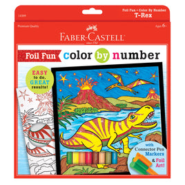 Color by Number T-Rex Foil Fun