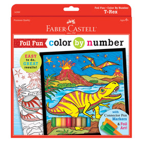 Color by Number T-Rex Foil Fun