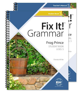 IEW Fix It! Grammar: Level 5 Frog Prince Teacher/Student Combo