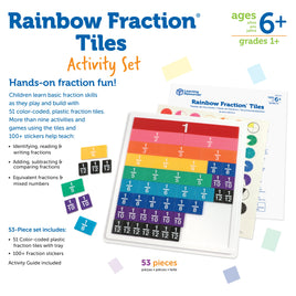 Rainbow Fraction Tiles Activity Set