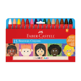 World Colors Beeswax Crayons (Set of 15)