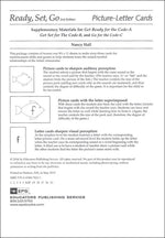 Explode The Code Get Ready for the Code Literacy & Phonics Picture Cards with Letters - 60 Cards