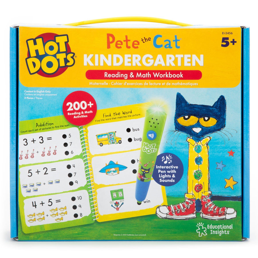 Hot Dots® Pete the Cat® Kindergarten Reading & Math