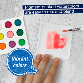 Watercolor Paint by Number Bold Floral