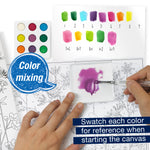 Watercolor Paint by Number Farmhouse Floral