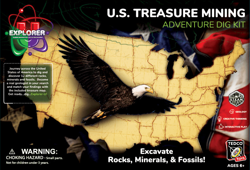 U.S. Treasure Mining Adventure Dig Kit