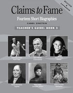 Claims to Fame Fourteen Short Biographies Book 3 Set (Teacher's Guide and Student Book) Grades 4-5
