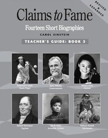 Claims to Fame Fourteen Short Biographies Book 3 Set (Teacher's Guide and Student Book) Grades 4-5