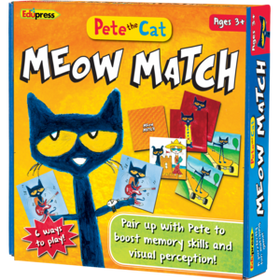 Pete the Cat Meow Match Game (Teacher Created Resources)